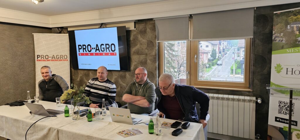 U Ivanjici, hotel PARK od 03.-06. aprila 2025. održano je okupljanje članova PRO-AGRO sindikata.